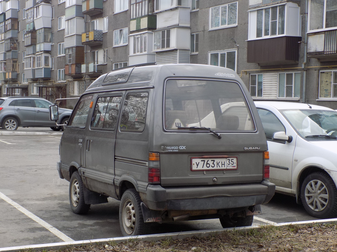 Вологодская область, № У 763 КН 35 — Subaru Domingo (KJ) '83-91