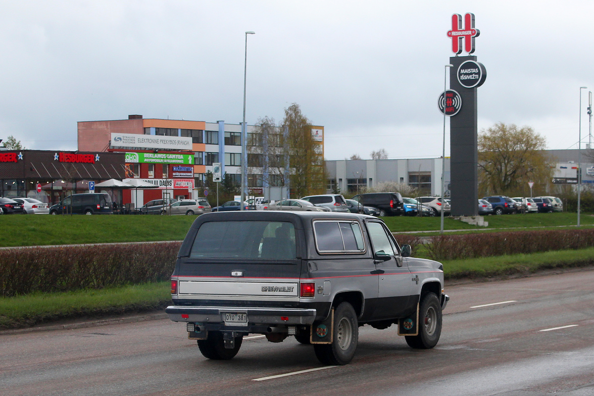 Литва, № OYO 381 — Chevrolet Blazer (2G) '73-91