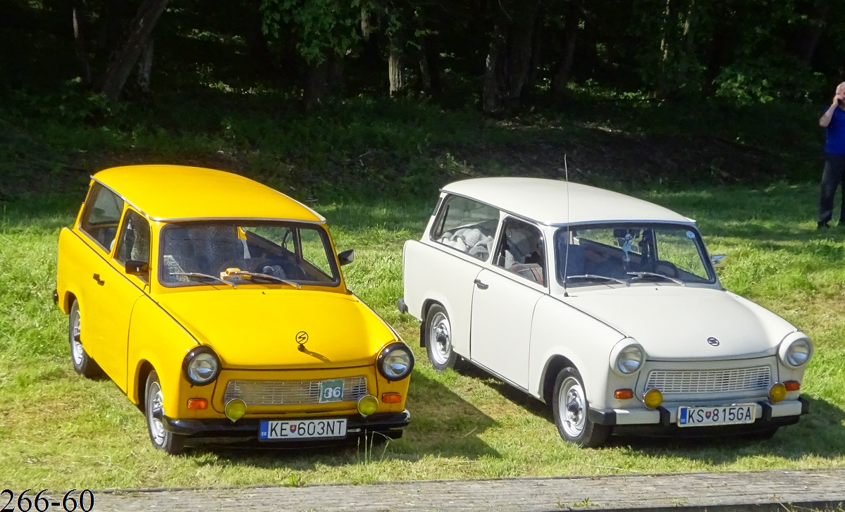 Словакия, № KE-603NT — Trabant 601 (P601) '63-89; Словакия, № KS-815GA — Trabant 601 (P601) '63-89; Венгрия — XIII. EMTC Trabant-Wartburg és NDK jármű találkozó