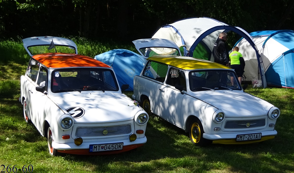 Словакия, № MT-045DK — Trabant 601 (P601) '63-89; Словакия, № MT-201AI — Trabant 601 (P601) '63-89; Венгрия — XIII. EMTC Trabant-Wartburg és NDK jármű találkozó