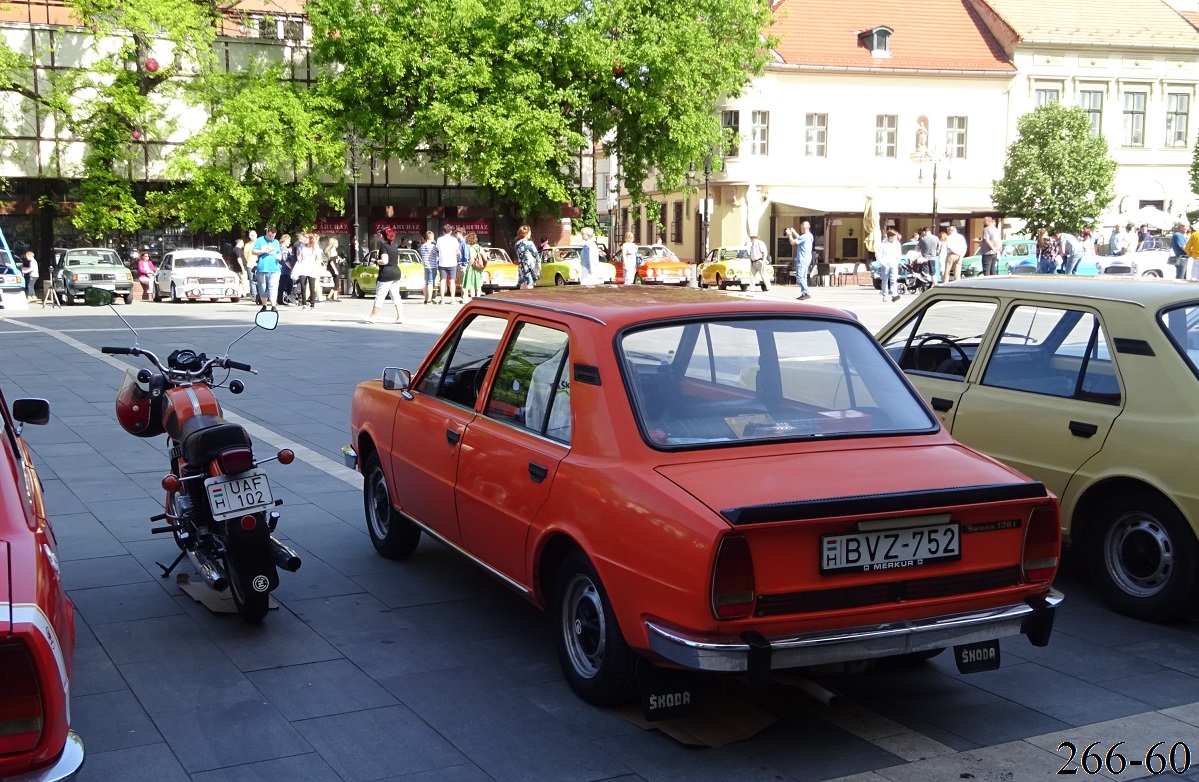 Венгрия, № UAF-102 — Čezet 350 typ 472 '76-93; Венгрия, № BVZ-752 — Škoda 105/120/125 '76-90; Венгрия — 19. Egri Škoda Találkozó