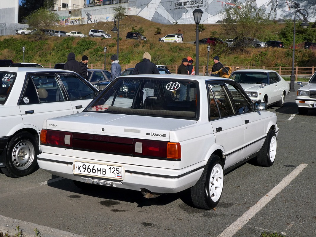 Приморский край, № К 966 МВ 125 — Nissan Sunny (N13) '86-90; Приморский край — Закрытие сезона JDM Oldschool Cars (2024)