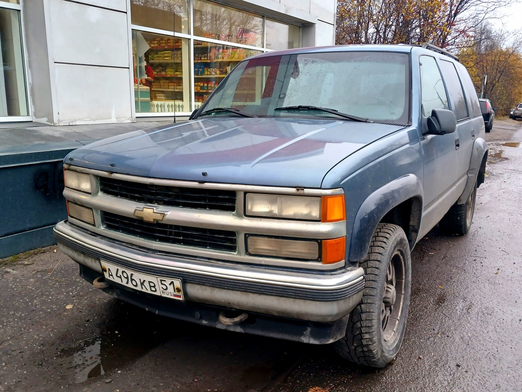 Мурманская область, № А 496 КВ 51 — Chevrolet Tahoe (1G) '92-99