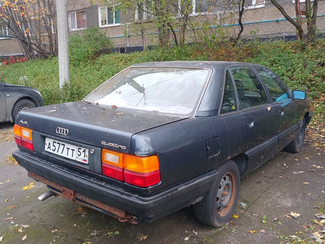 Мурманская область, № А 577 ТТ 51 — Audi 100 (C3) '82-91