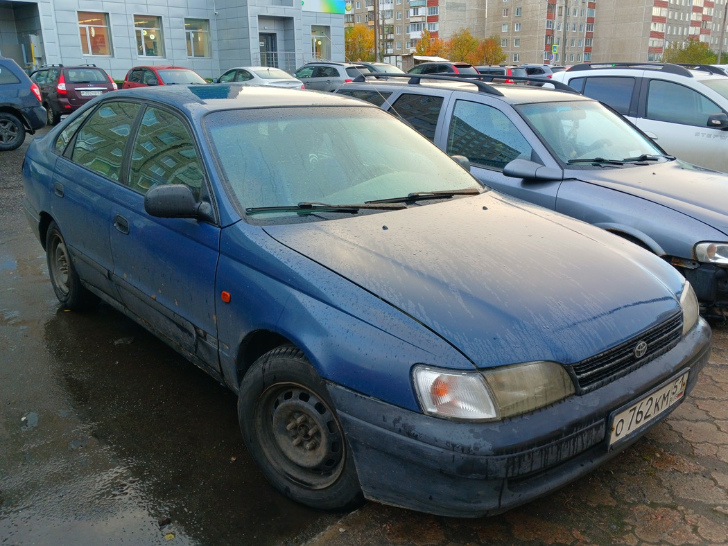 Мурманская область, № О 762 КМ 51 — Toyota Carina E (T190) '92–97