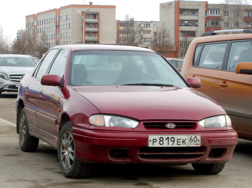 Псковская область, № Р 819 ЕК 60 — Hyundai Lantra/Elantra '90-95