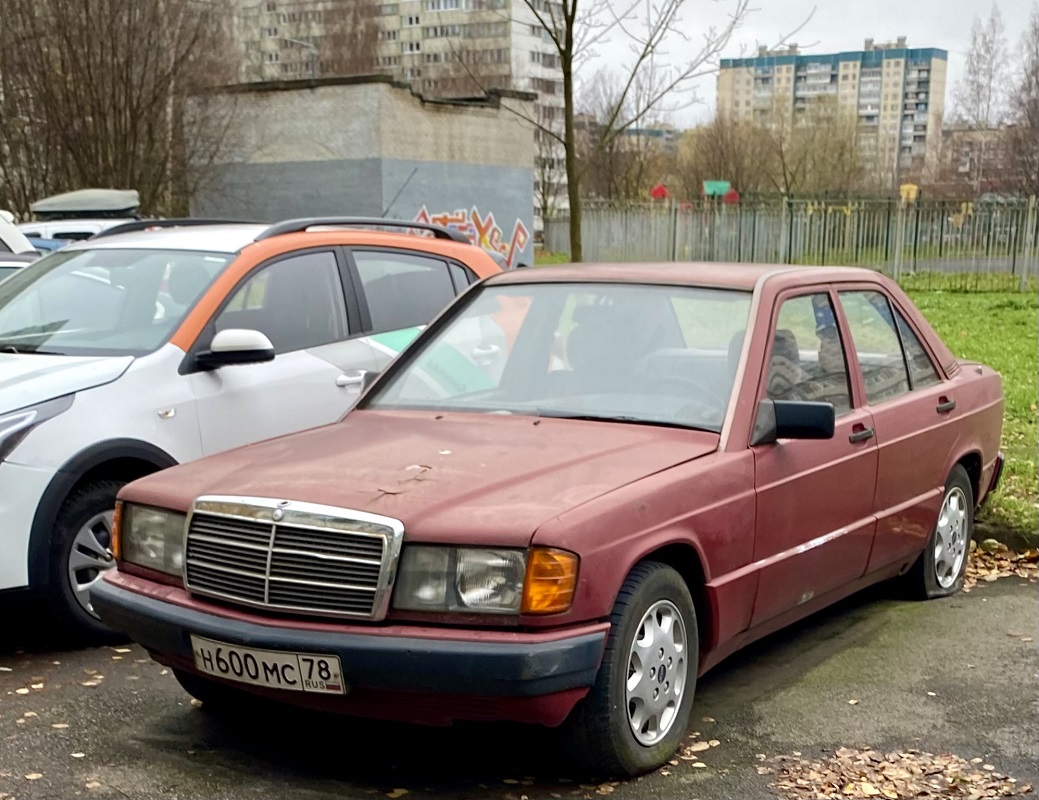 Санкт-Петербург, № Н 600 МС 78 — Mercedes-Benz 190 (W201) '82-93