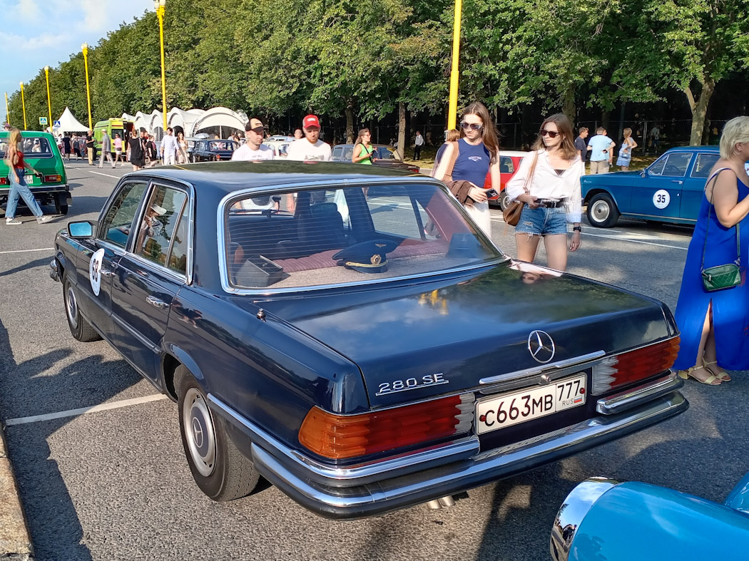 Москва, № С 663 МВ 777 — Mercedes-Benz (W116) '72-80; Москва — Фестиваль "Ретрорейс" 2024