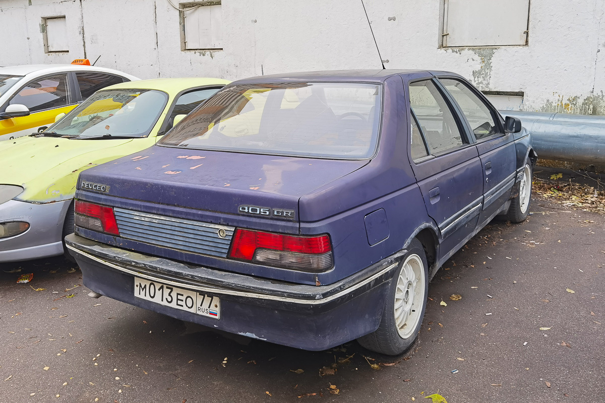 Москва, № М 013 ЕО 77 — Peugeot 405 '87-93