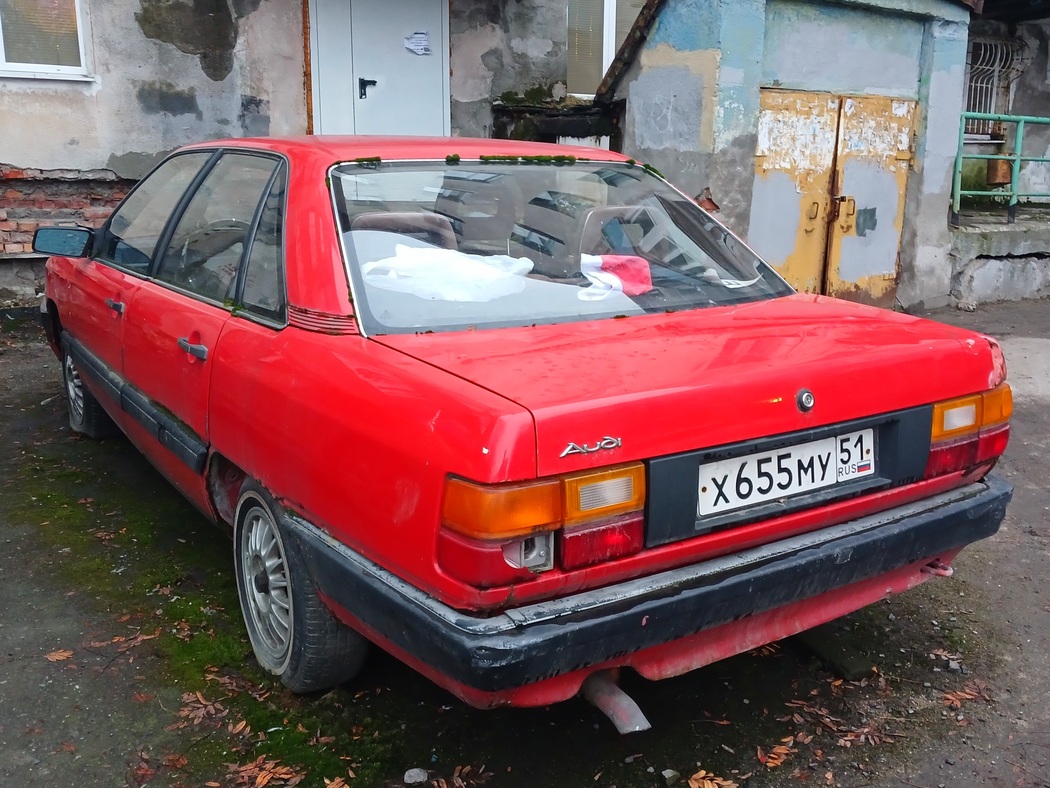 Мурманская область, № Х 655 МУ 51 — Audi 100 (C3) '82-91