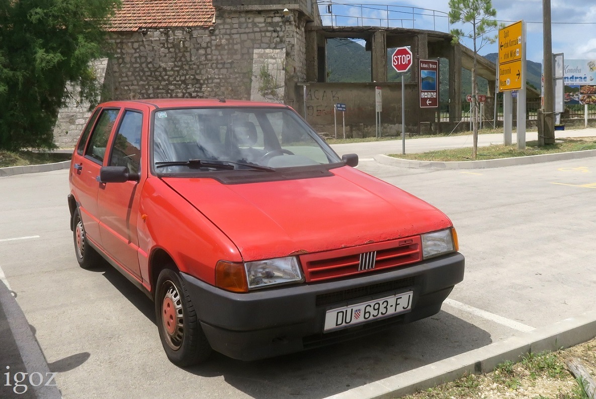 Хорватия, № DU 693-FJ — FIAT Uno (146) '1989–2004