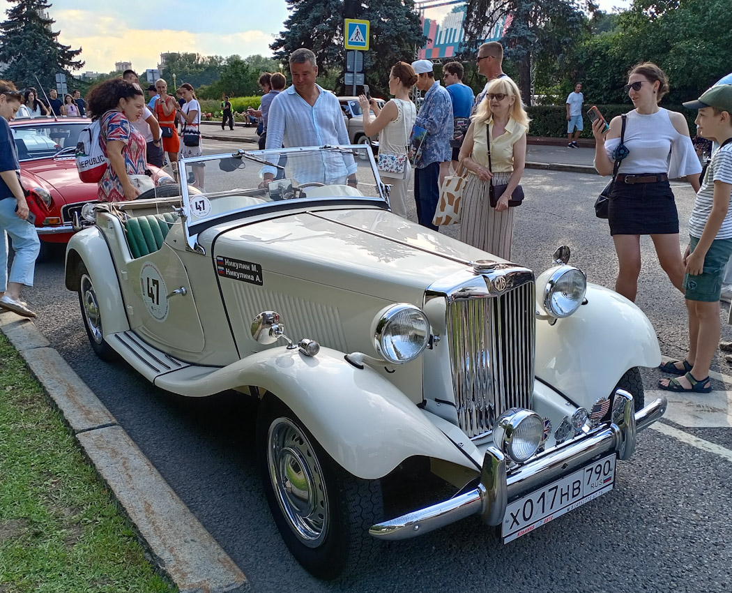 Москва, № Х 017 НВ 790 — MG T-type '36-55; Москва — Фестиваль "Ретрорейс" 2024