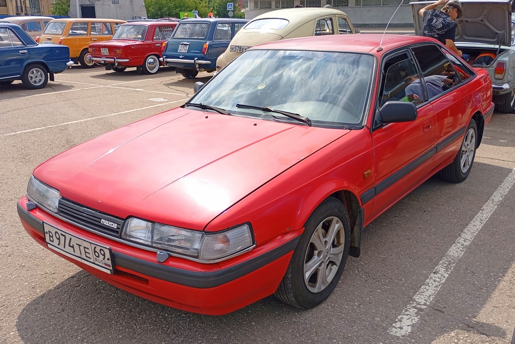 Тверская область, № В 974 ТЕ 69 — Mazda 626/Capella (GD/GV) '87-92; Тверская область — День города Твери 2024 с Ретро-клубом Калинин