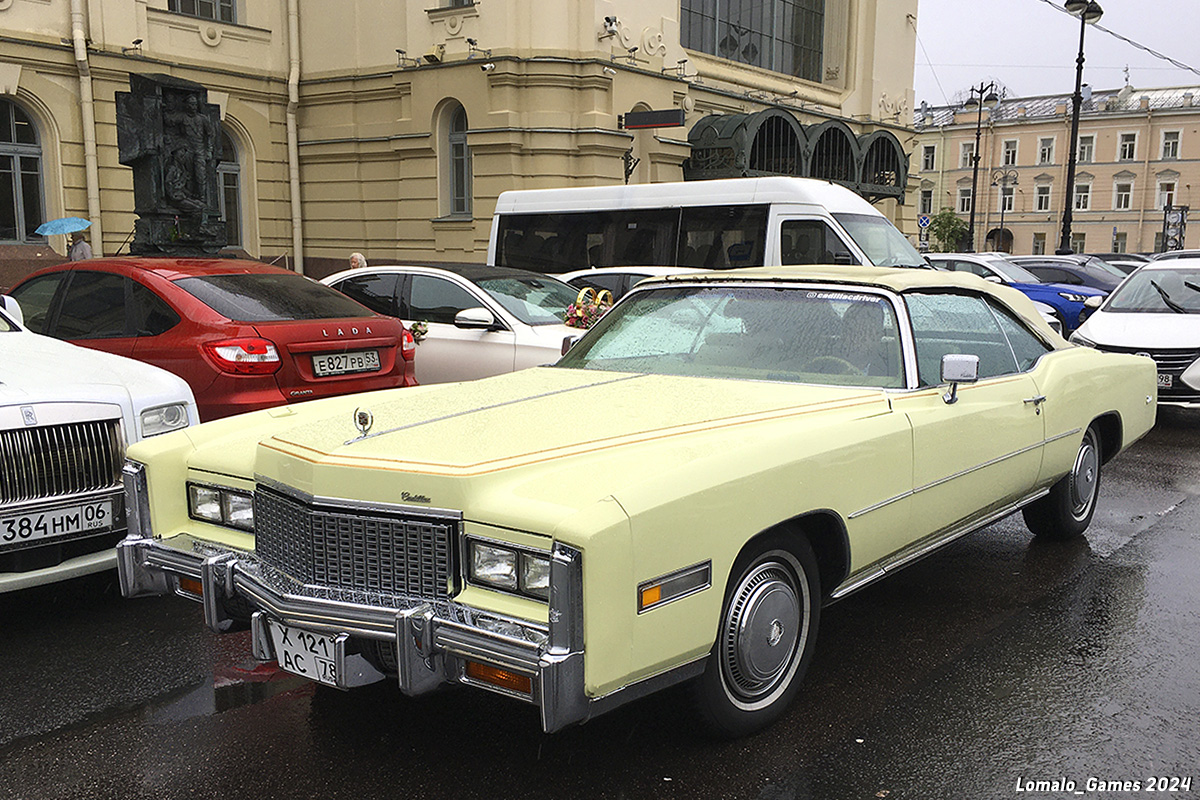 Санкт-Петербург, № Х 121 АС 78 — Cadillac Eldorado (9G) '71-78