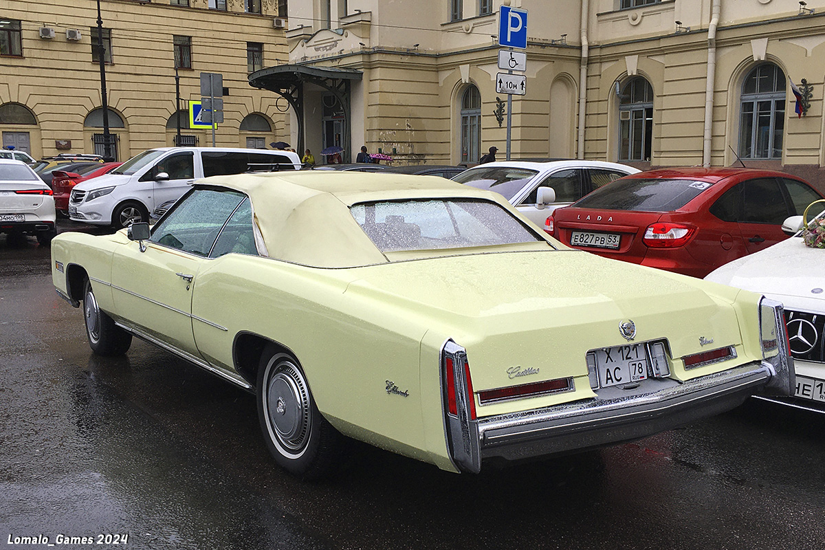 Санкт-Петербург, № Х 121 АС 78 — Cadillac Eldorado (9G) '71-78