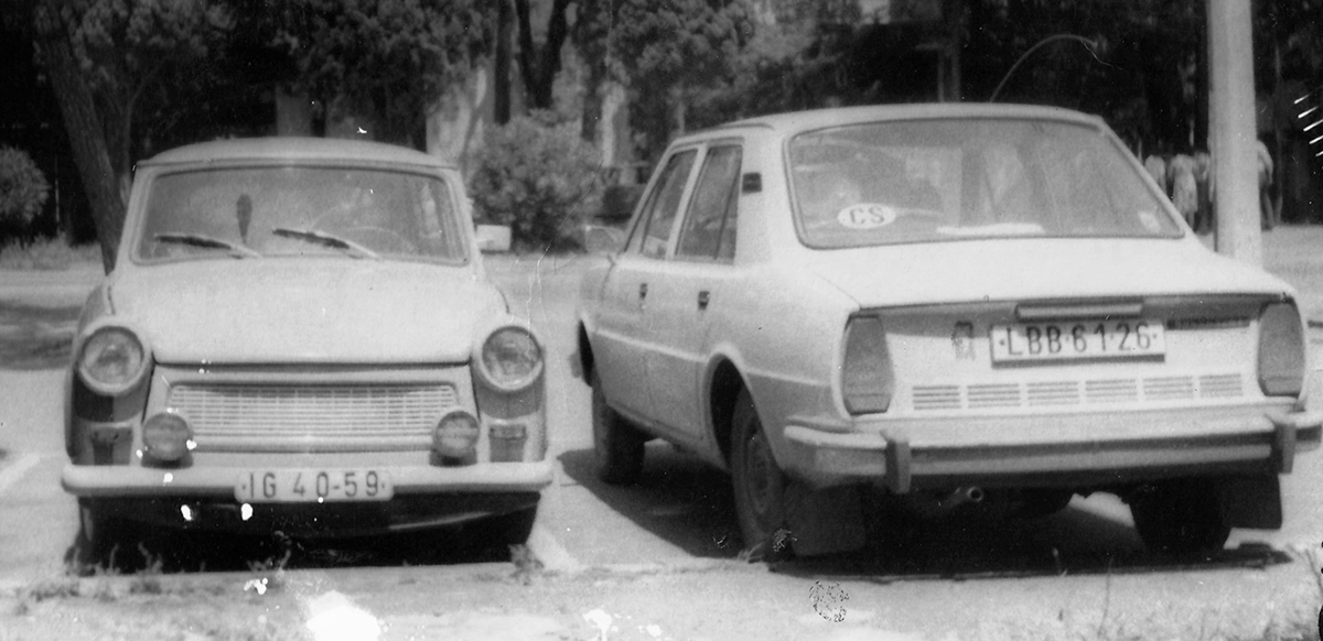 Германия, № IG 40-59 — Trabant (Общая модель); Чехия, № LBB 61-26 — Škoda 105/120/125 '76-90; Другие страны — Исторические фотографии