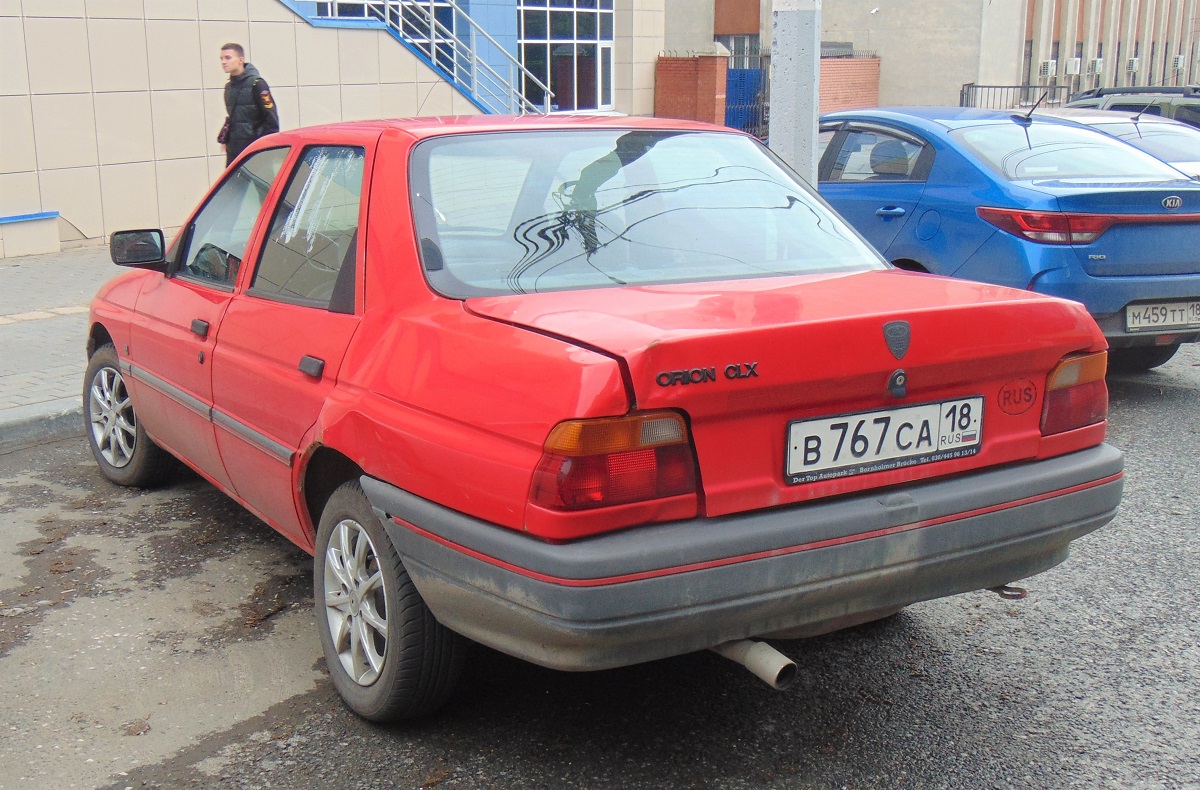 Удмуртия, № В 767 СА 18 — Ford Orion MkIII '90-93