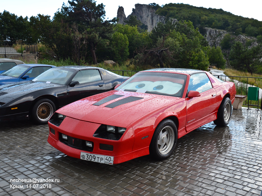 Калужская область, № В 309 ТР 40 — Pontiac Firebird (3G) '82-92; Крым — Крымский фестиваль автомобилей "Мост"