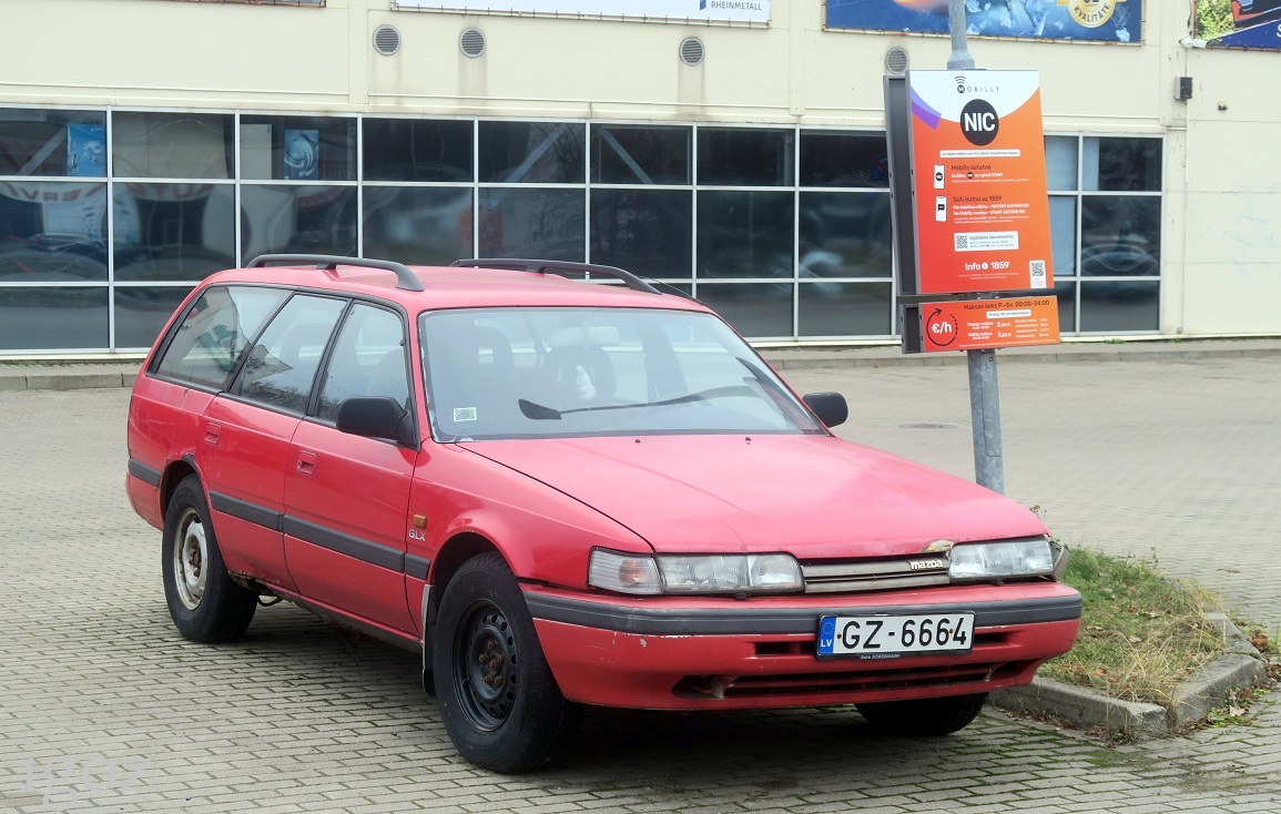 Латвия, № GZ-6664 — Mazda 626/Capella (GD/GV) '87-92