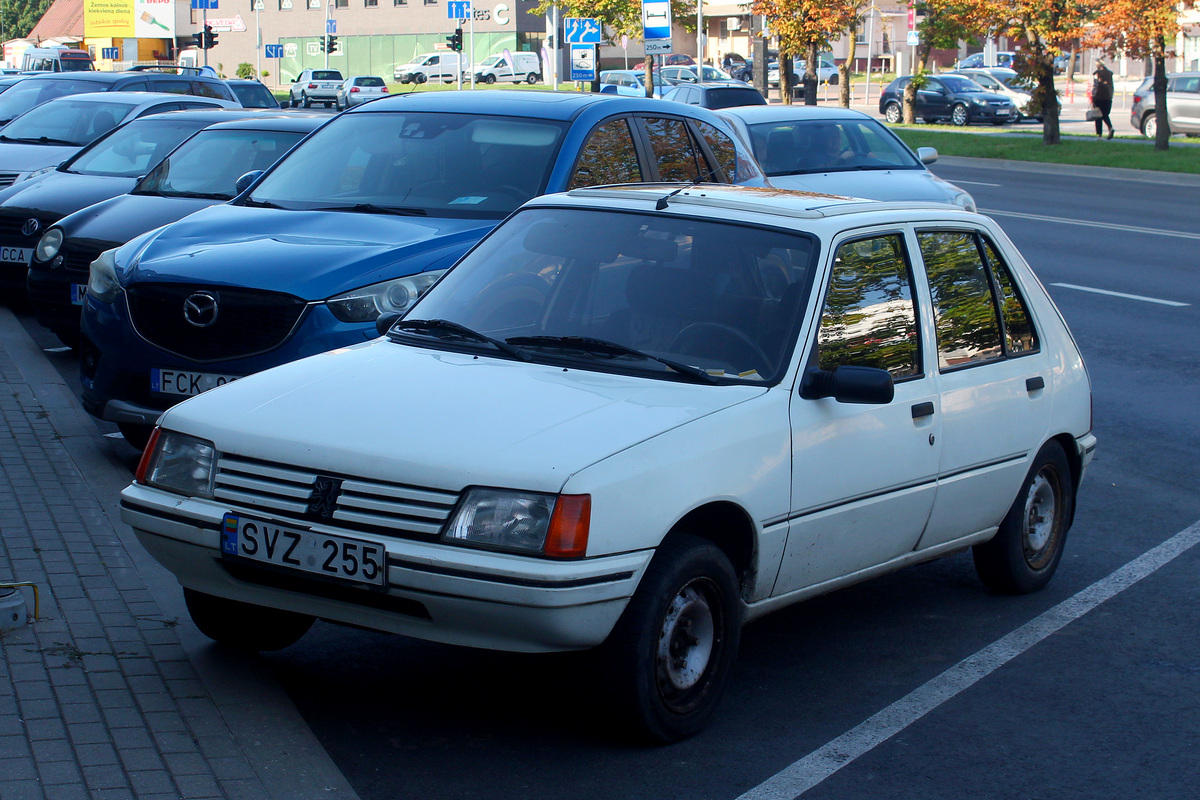 Литва, № SVZ 255 — Peugeot 205 '83-98