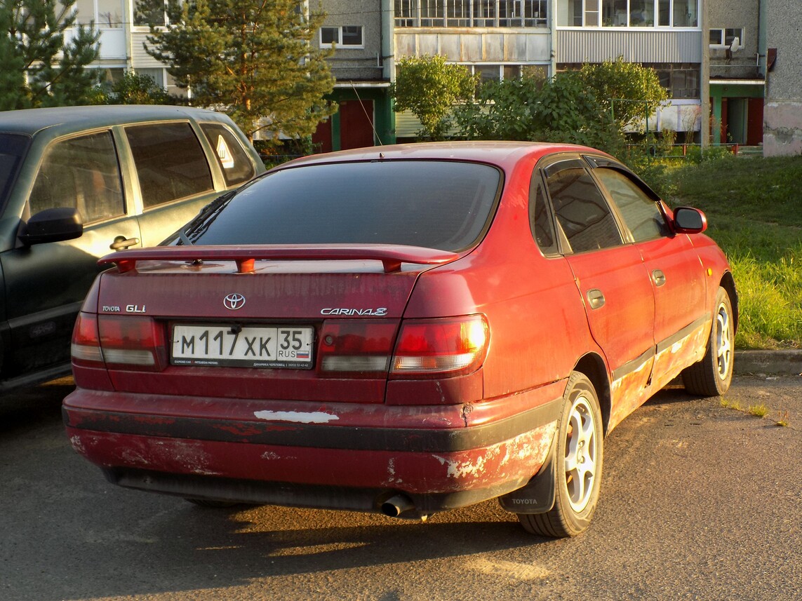 Вологодская область, № М 117 ХК 35 — Toyota Carina E (T190) '92–97