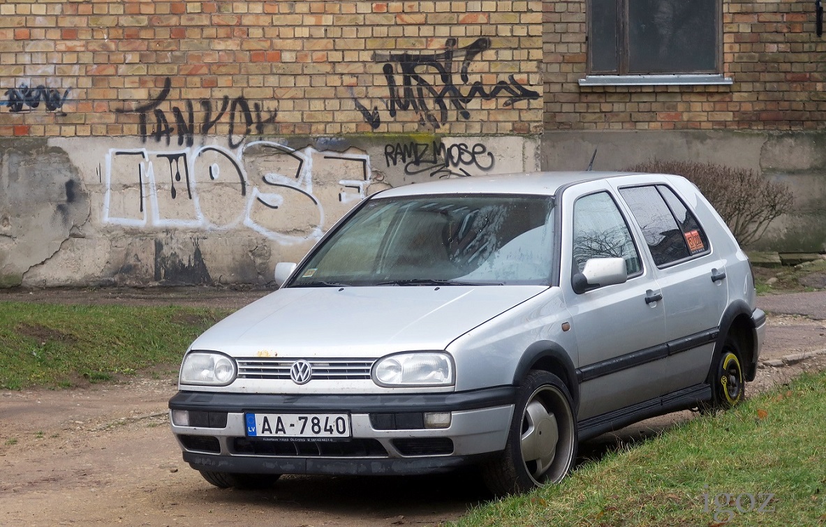 Латвия, № AA-7840 — Volkswagen Golf III '91-98