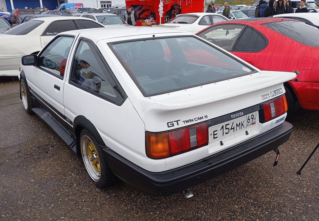 Тверская область, № Е 154 МК 69 — Toyota Corolla Levin (AE85/AE86) '83-87; Тверская область — Закрытие сезона 2024 Ретро-клуба Калинин