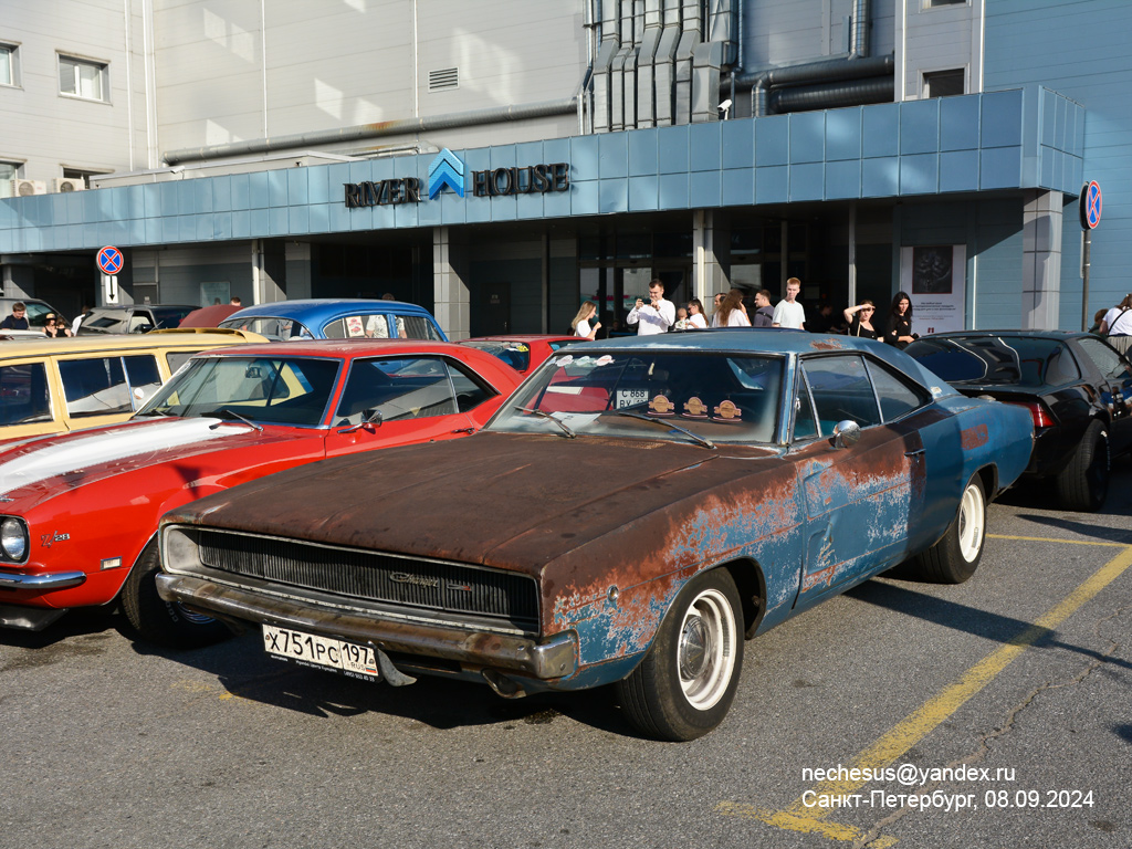 Москва, № Х 751 РС 197 — Dodge Charger (2G) '68-70; Санкт-Петербург — Выставка классических и кастомных автомобилей и мотоциклов "Original Meet 2024"