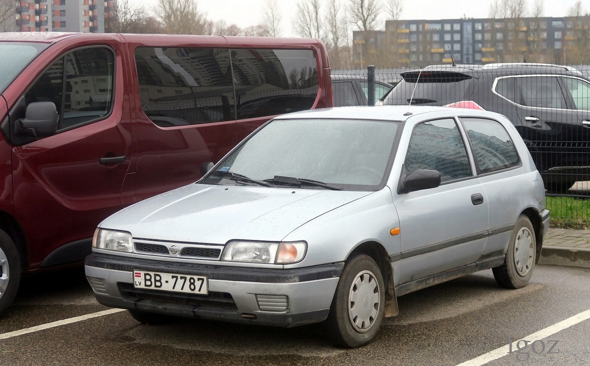 Латвия, № BB-7787 — Nissan Sunny (N14) '91-95