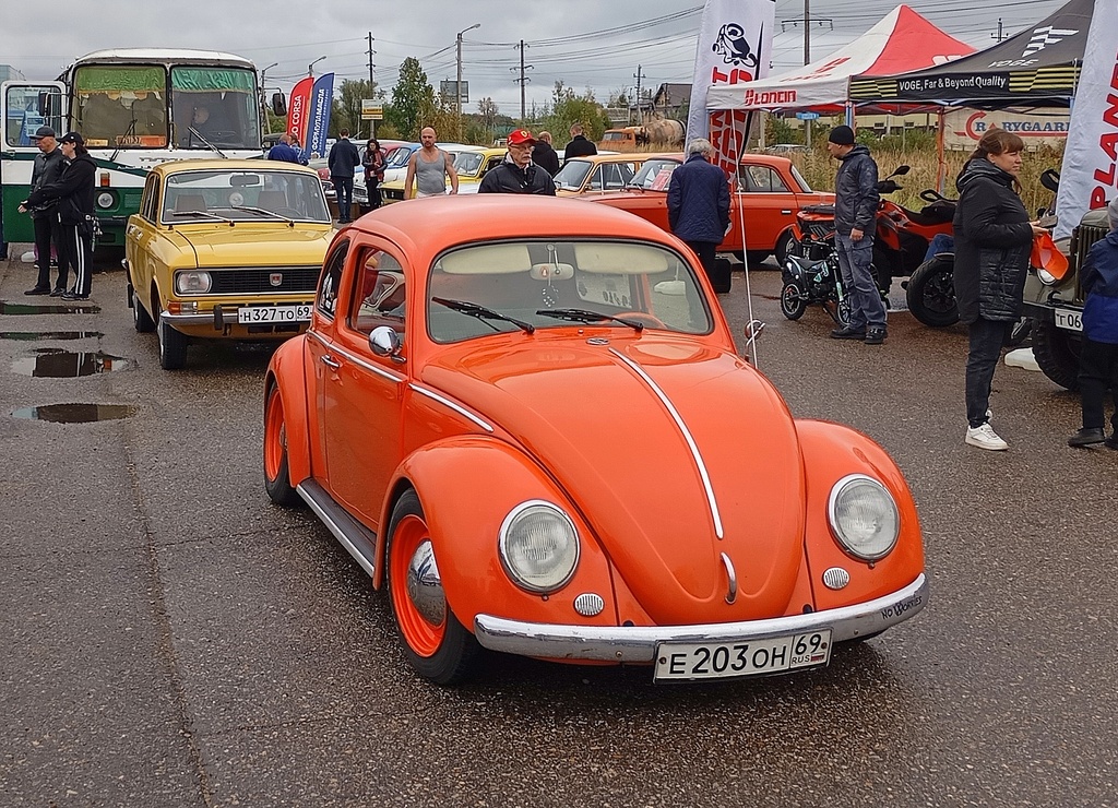 Тверская область, № Е 203 ОН 69 — Volkswagen Käfer (общая модель); Тверская область — Закрытие сезона 2024 Ретро-клуба Калинин