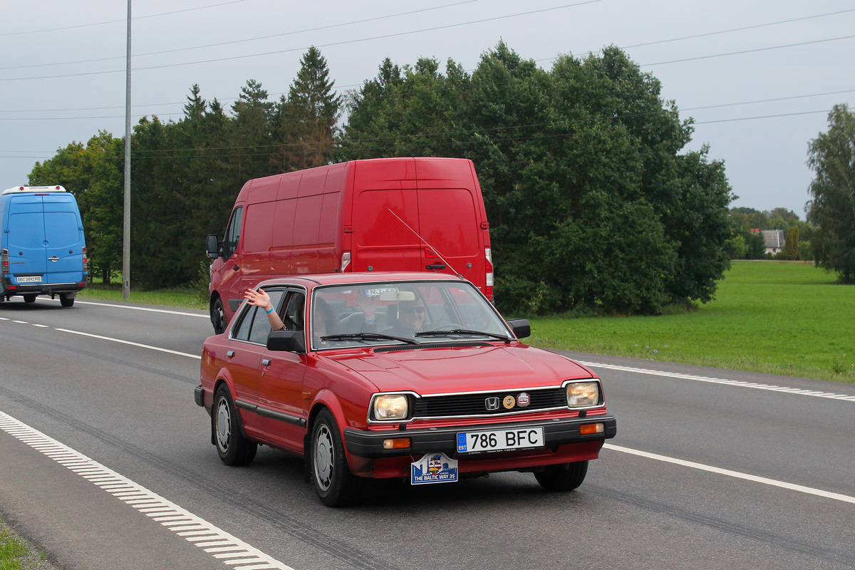 Эстония, № 786 BFC — Honda Civic (2G) '79-83; Литва — Baltijos kelias 35