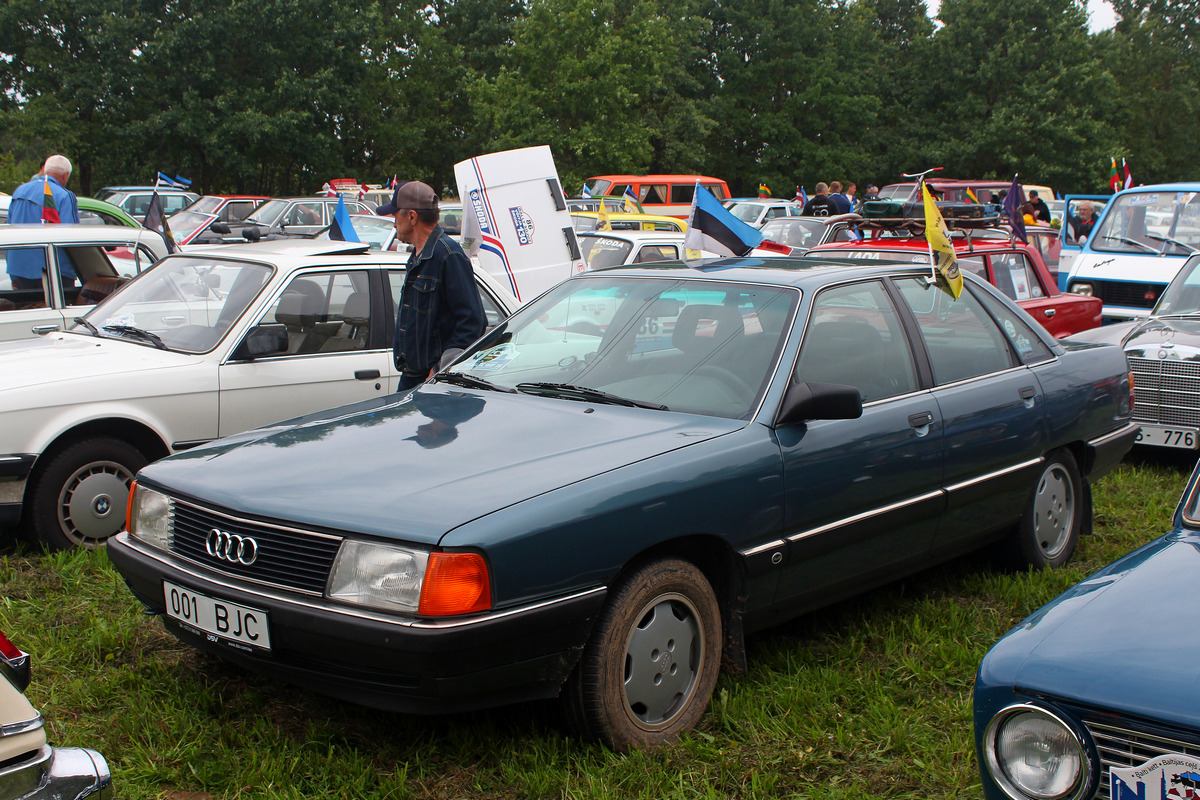 Эстония, № 001 BJC — Audi 100 (C3) '82-91; Литва — Baltijos kelias 35