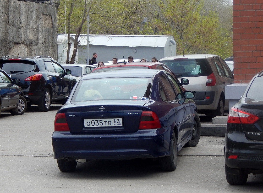 Самарская область, № О 035 ТВ 63 — Opel Vectra (B) '95-02