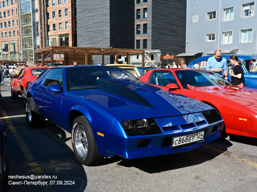 Красноярский край, № С 868 ВУ 124 — Chevrolet Camaro (3G) '82-92; Санкт-Петербург — Выставка классических и кастомных автомобилей и мотоциклов "Original Meet 2024"