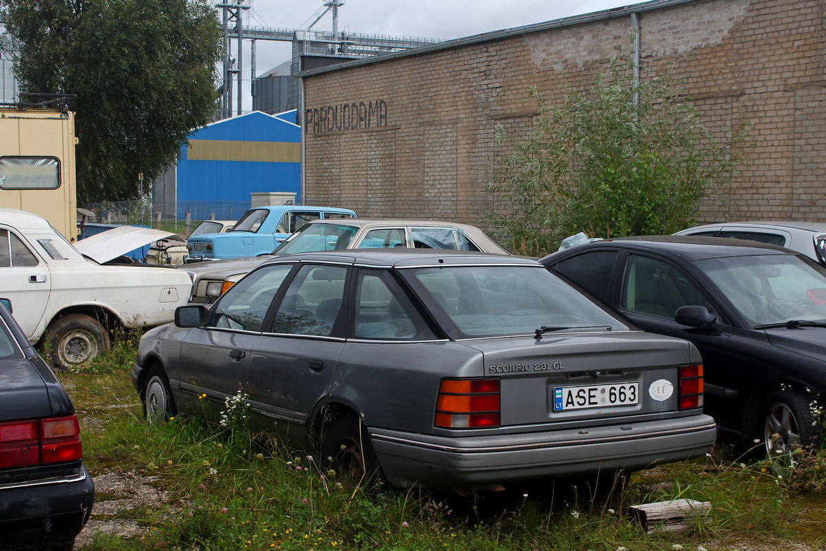 Литва, № ASE 663 — Ford Scorpio (1G) '85-94