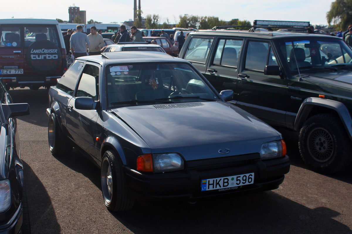 Литва, № HKB 596 — Ford Escort MkIV '86-92; Литва — Retro mugė 2024 ruduo