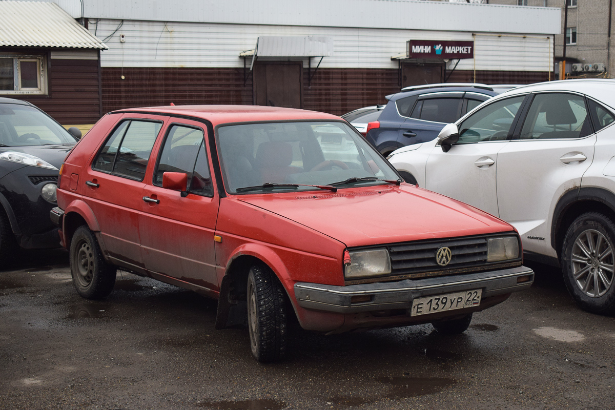 Алтайский край, № Е 139 УР 22 — Volkswagen Golf (Typ 19) '83-92