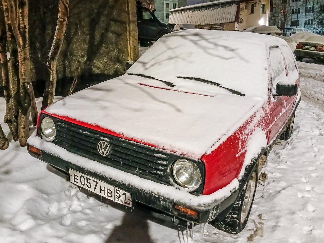 Мурманская область, № Е 057 НВ 51 — Volkswagen Golf (Typ 19) '83-92