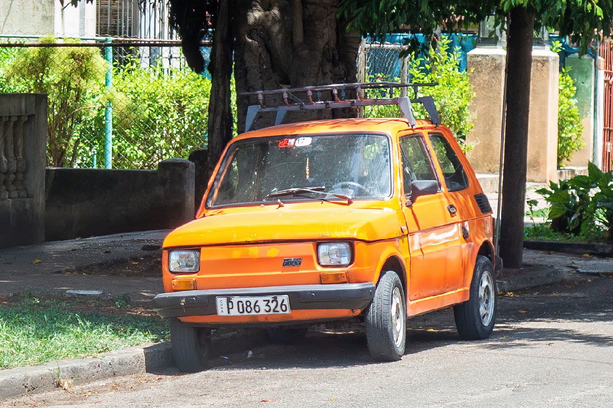 Куба, № P 086 326 — Polski FIAT 126p '73-00