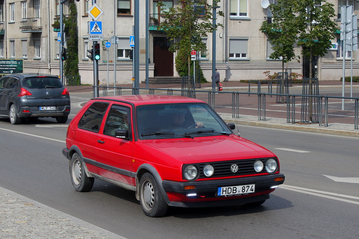 Литва, № HDB 874 — Volkswagen Golf (Typ 19) '83-92