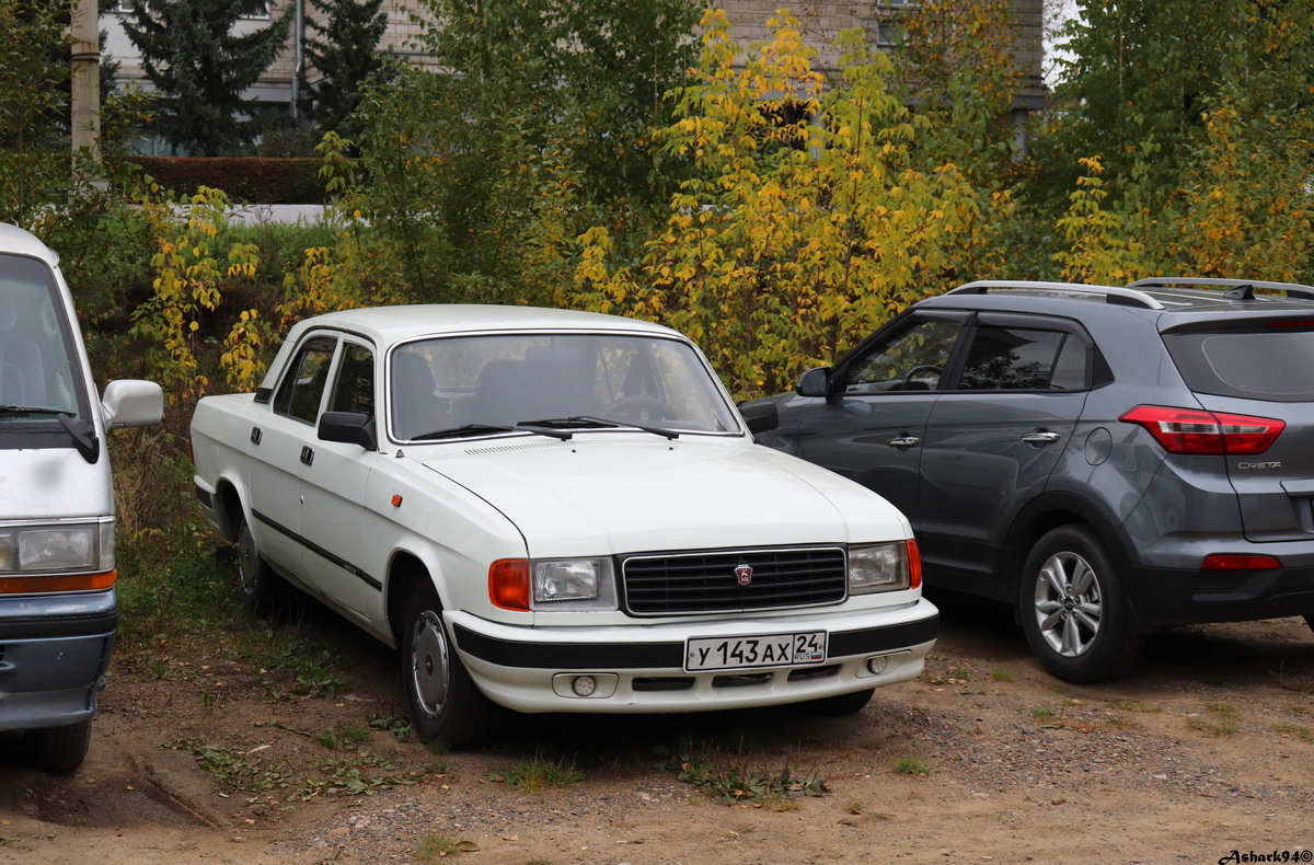 Красноярский край, № У 143 АХ 24 — ГАЗ-31029 Волга '92-97