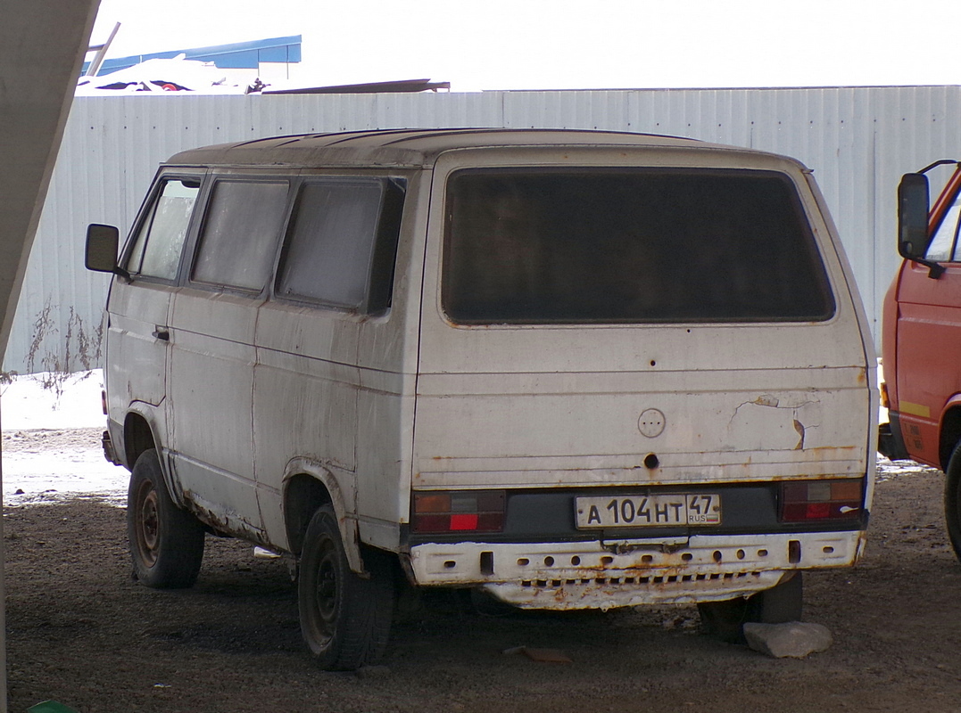 Ленинградская область, № А 104 НТ 47 — Volkswagen Typ 2 (T3) '79-92