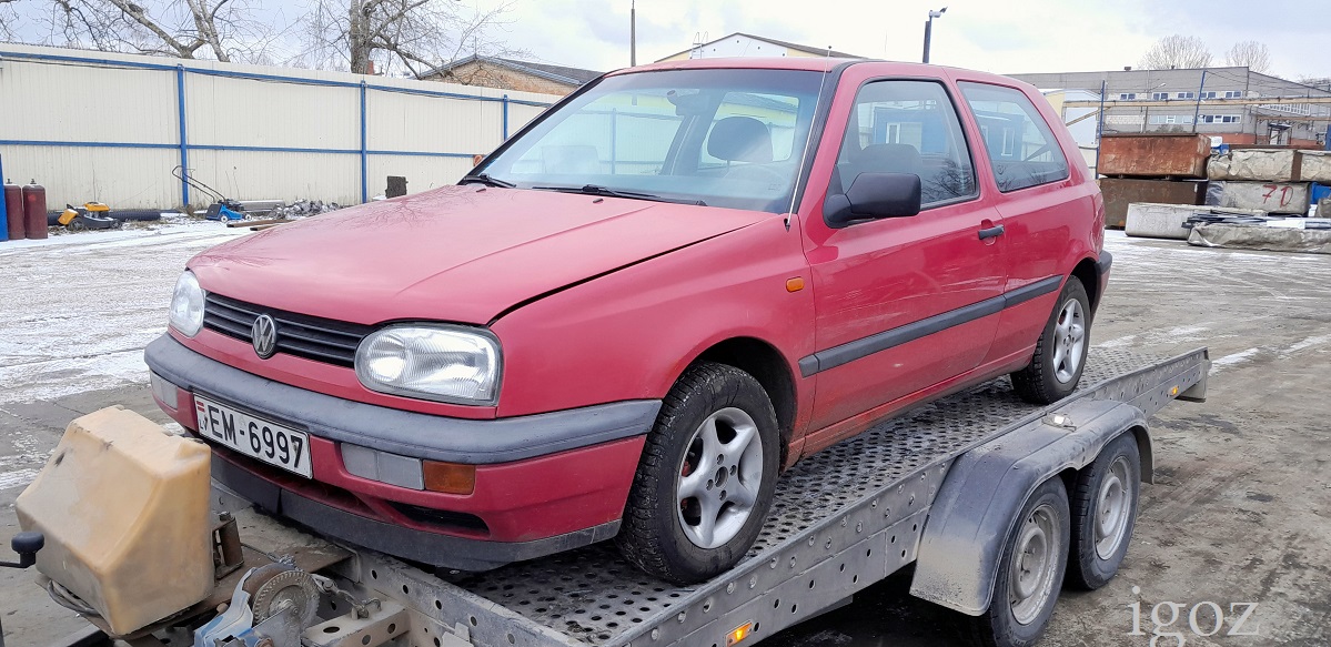 Латвия, № EM-6997 — Volkswagen Golf III '91-98