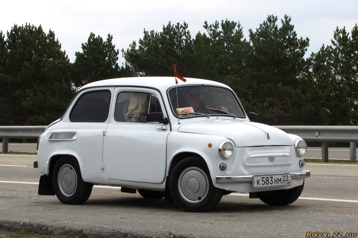 Алтайский край, № К 583 НМ 22 — ЗАЗ-965А Запорожец '62-69; Алтайский край — День Победы. Барнаул. 2012 г.