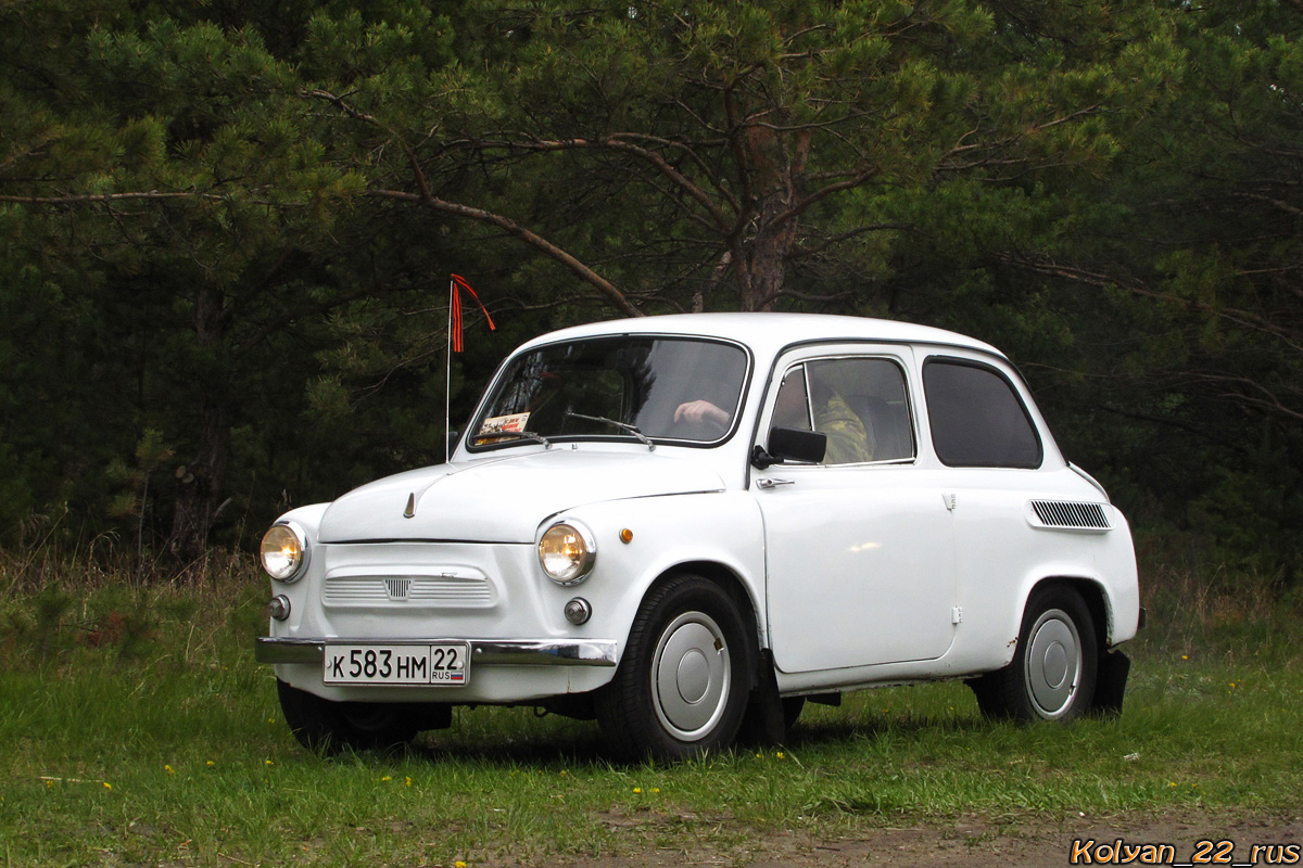 Алтайский край, № К 583 НМ 22 — ЗАЗ-965А Запорожец '62-69; Алтайский край — День Победы. Барнаул. 2012 г.