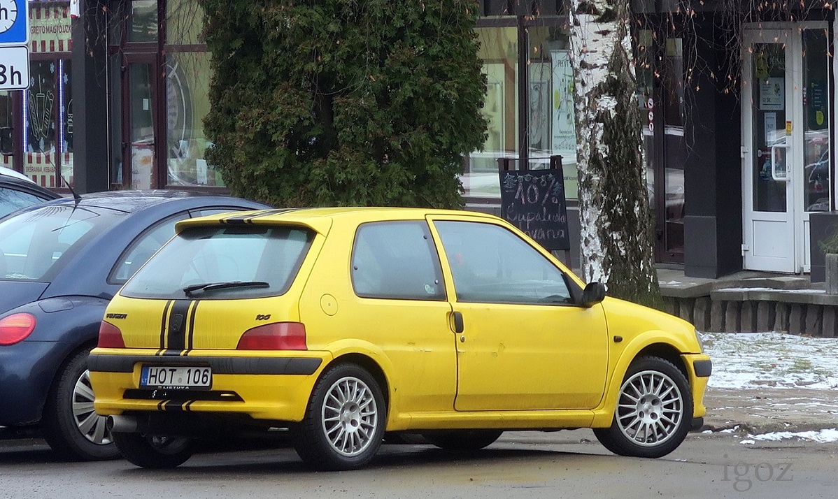 Литва, № HOT 106 — Peugeot 106 '91-96