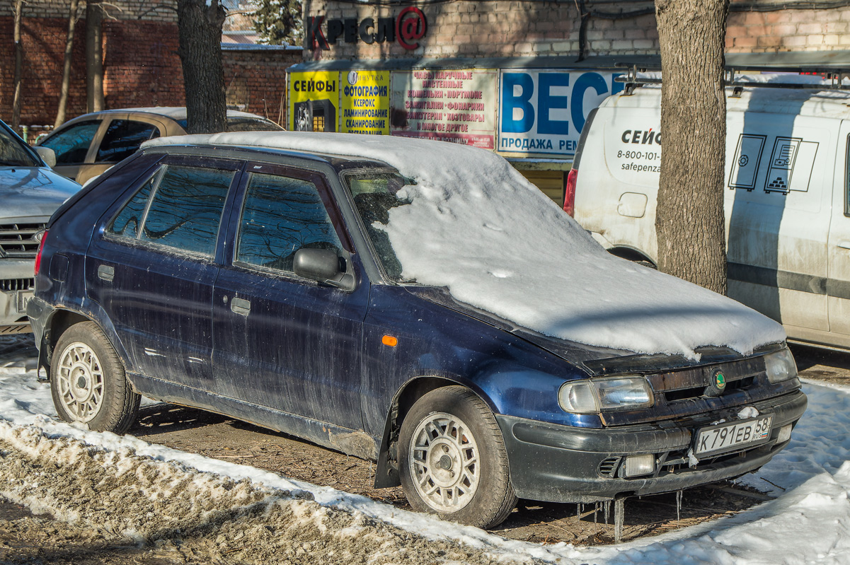 Пензенская область, № К 791 ЕВ 58 — Škoda Felicia (Typ 781, 791) '94-01