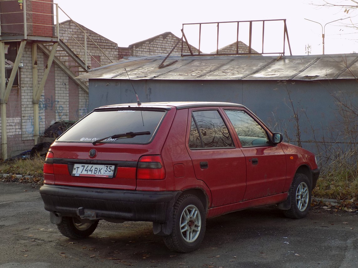 Вологодская область, № Т 744 ВК 35 — Škoda Felicia (Typ 781, 791) '94-01