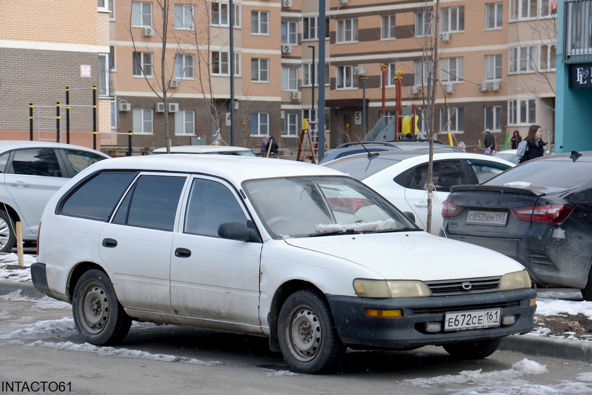 Ростовская область, № Е 672 СЕ 161 — Toyota Corolla (E100) '91-02
