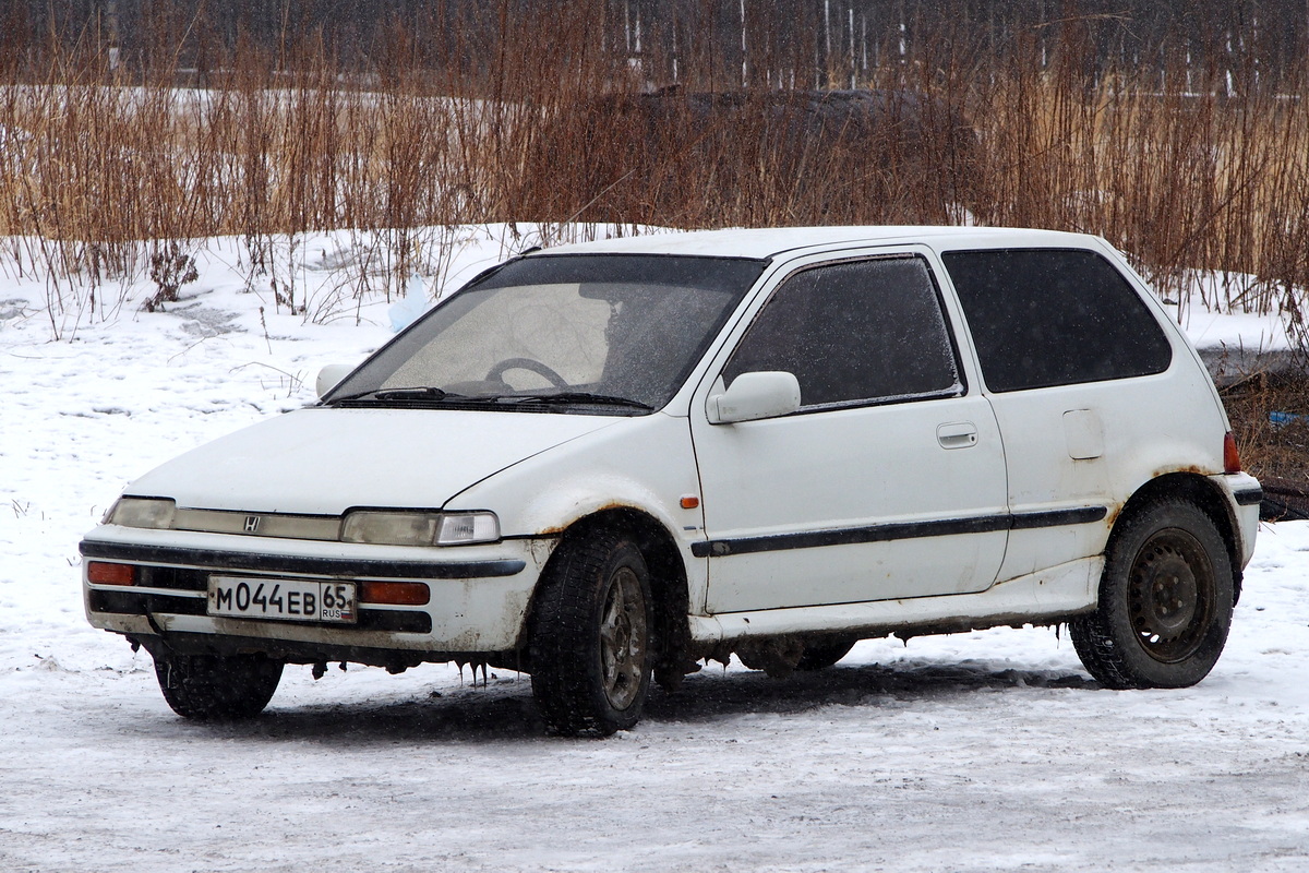 Сахалинская область, № М 044 ЕВ 65 — Honda City (GA) '86-94